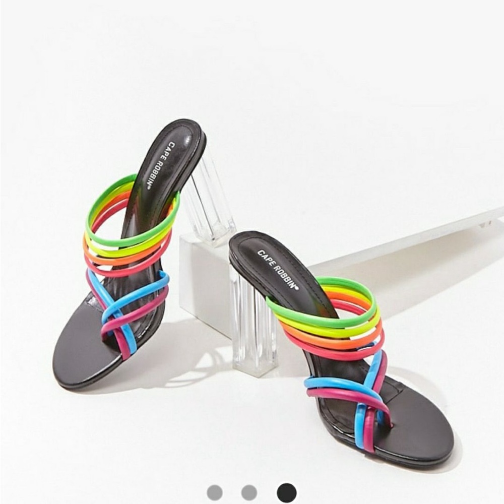 Forever 21 Multicolor Strappy Heels